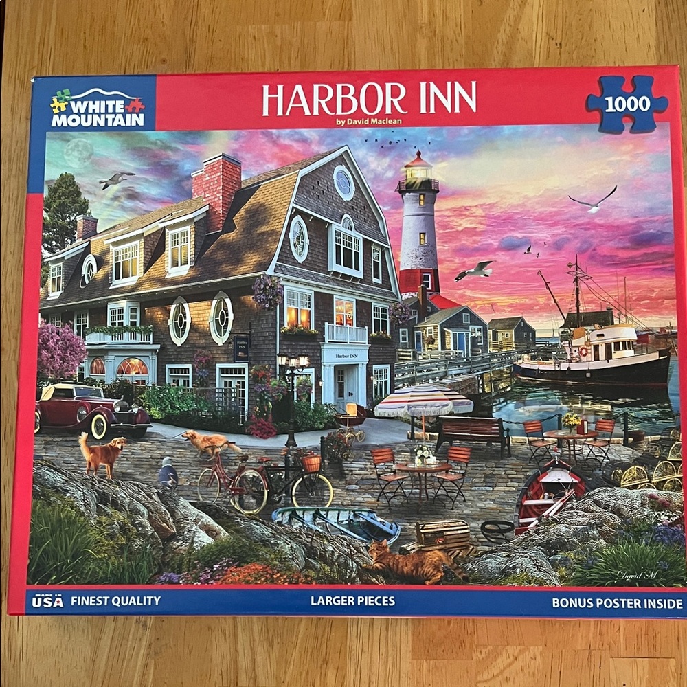 SHOP CLOSED IN MAY! White Mountain Harbor Inn Puzzle 1000 Pieces